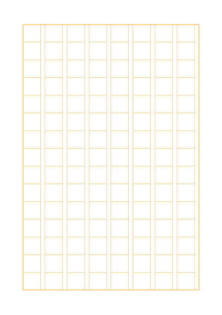 原稿用紙のテンプレート：実線（120字）オレンジ