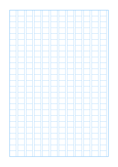 原稿用紙のテンプレート：300字（実線）ブルー