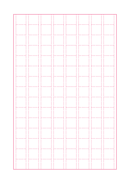 原稿用紙のテンプレート：破線（120字）ピンク