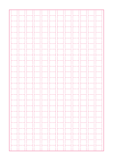 原稿用紙のテンプレート：300字（破線）ピンク