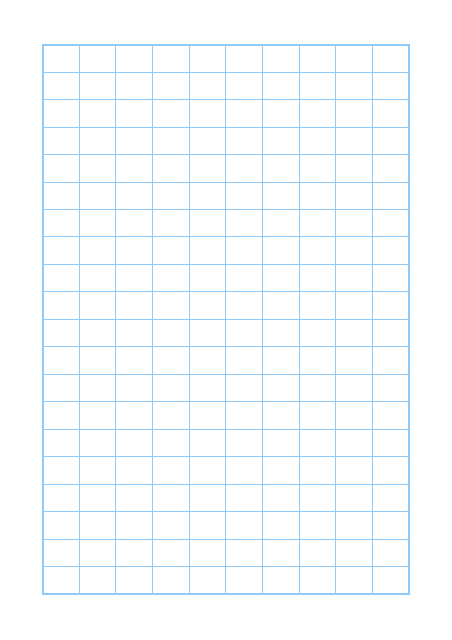 原稿用紙のテンプレート：ルビなし（200字）ブルー