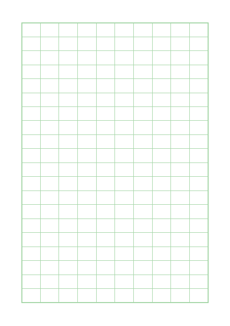 原稿用紙のテンプレート：ルビなし（200字）グリーン