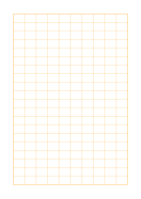 原稿用紙のテンプレート：ルビなし（200字）オレンジ
