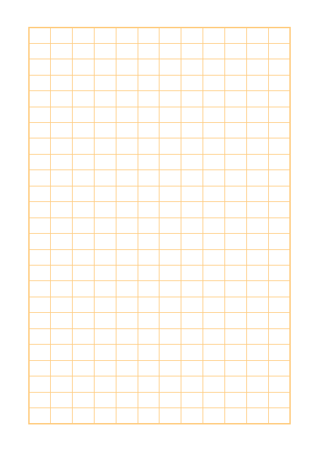 原稿用紙のテンプレート：ルビなし（300字）オレンジ